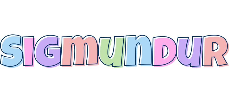 Sigmundur pastel logo