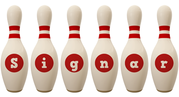 Signar bowling-pin logo