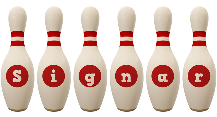Signar bowling-pin logo
