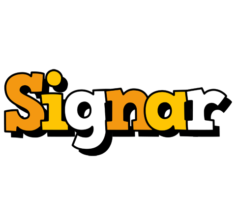 Signar cartoon logo