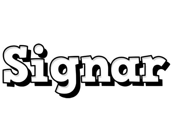 Signar snowing logo