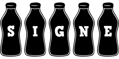 Signe bottle logo