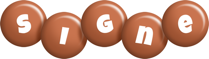 Signe candy-brown logo