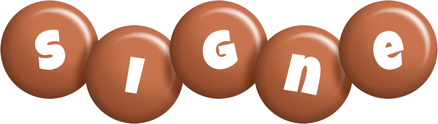 Signe candy-brown logo