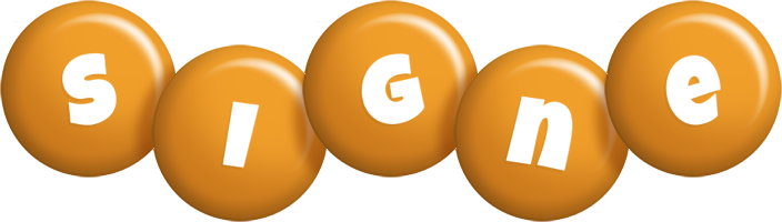 Signe candy-orange logo
