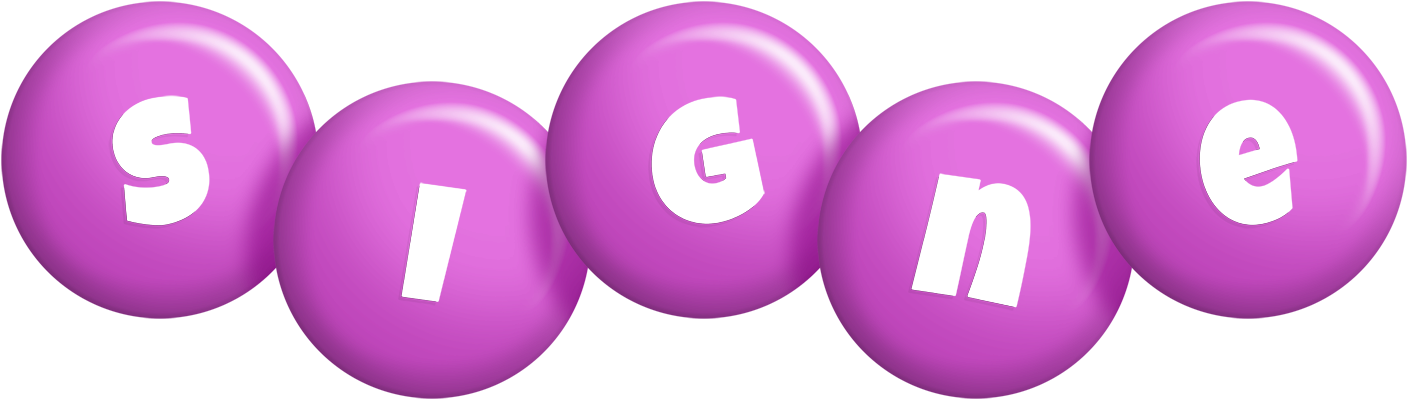 Signe candy-purple logo