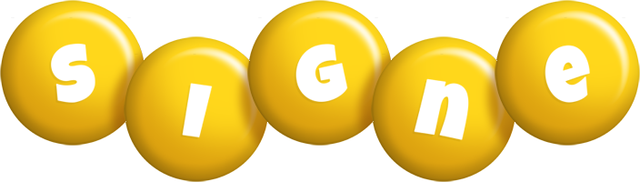 Signe candy-yellow logo