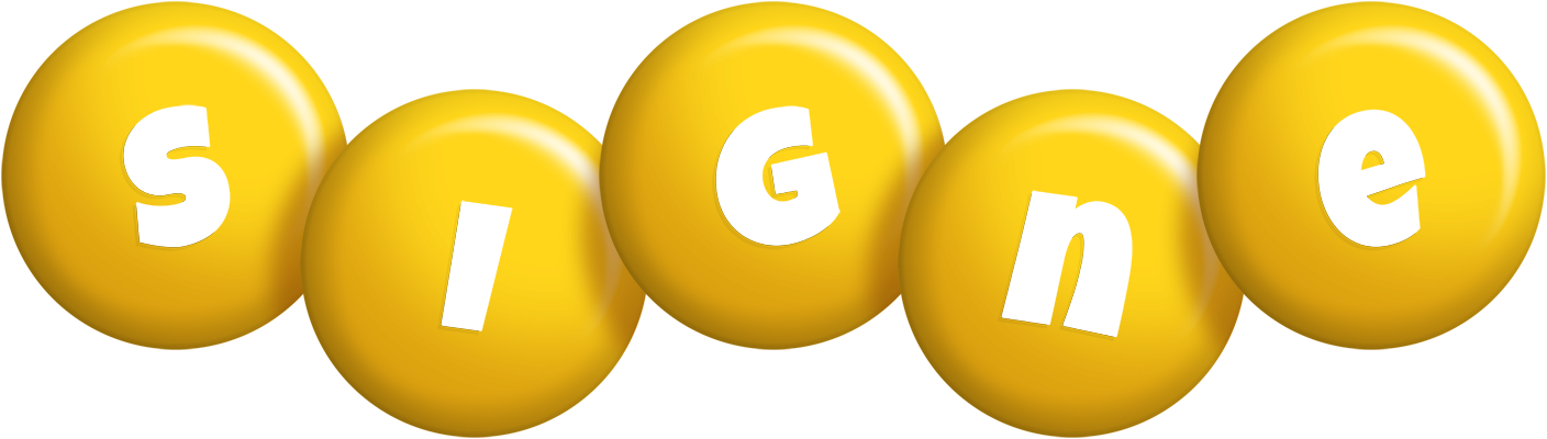 Signe candy-yellow logo