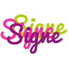 Signe flowers logo