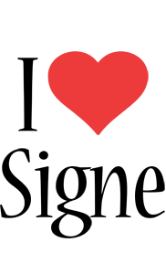 Signe i-love logo