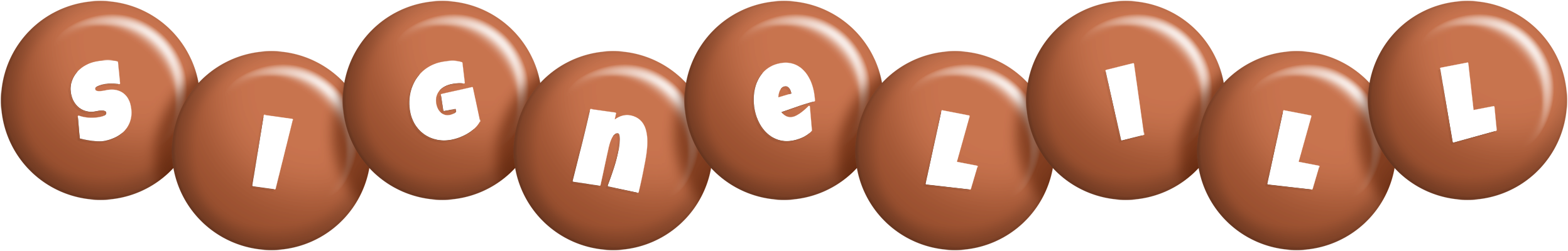 Signelill candy-brown logo