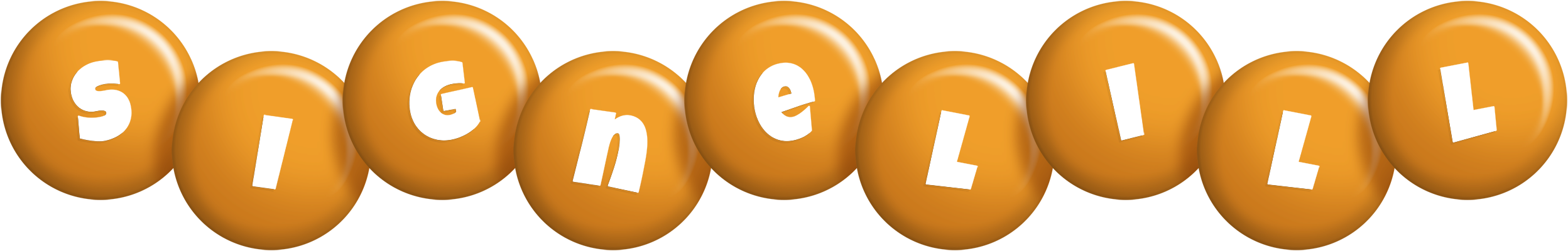 Signelill candy-orange logo