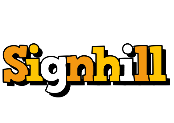 Signhill cartoon logo