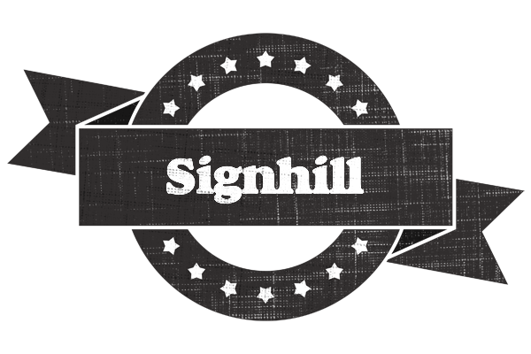 Signhill grunge logo