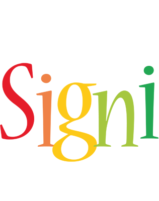 Signi birthday logo