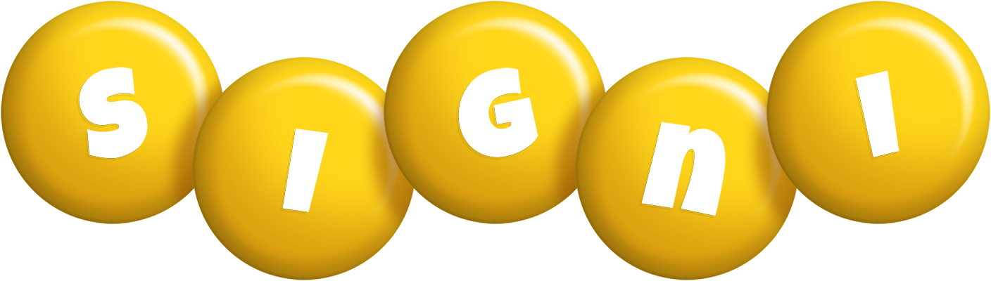 Signi candy-yellow logo