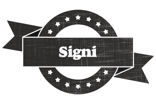 Signi grunge logo