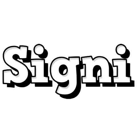 Signi snowing logo