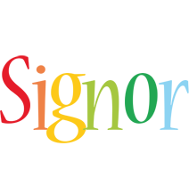 Signor birthday logo