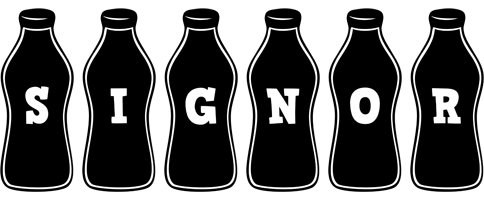 Signor bottle logo