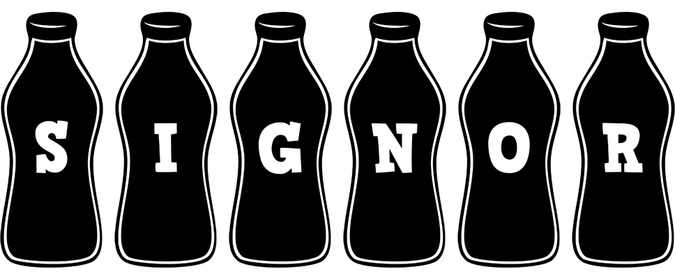 Signor bottle logo