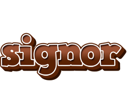 Signor brownie logo