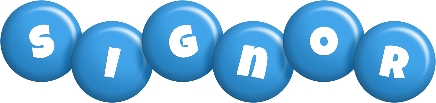 Signor candy-blue logo