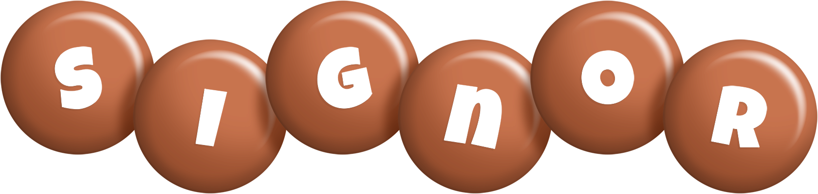 Signor candy-brown logo