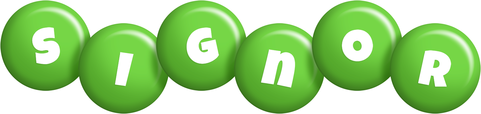 Signor candy-green logo