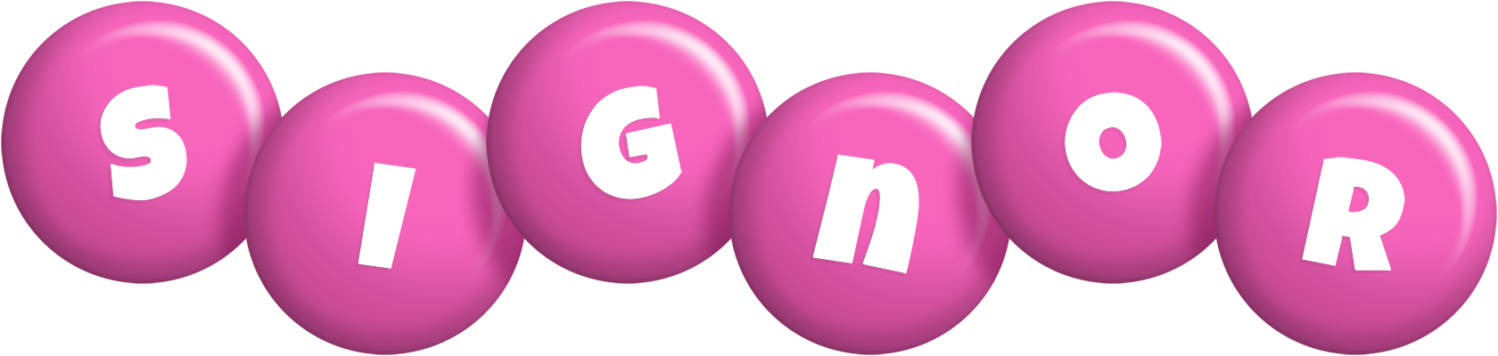 Signor candy-pink logo