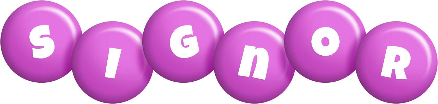 Signor candy-purple logo
