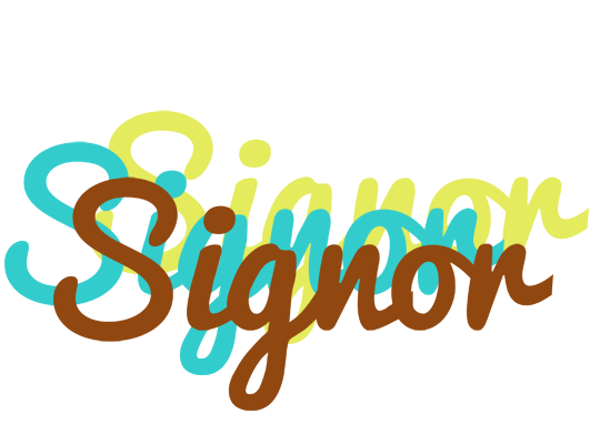 Signor cupcake logo