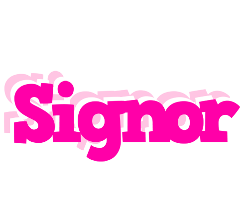 Signor dancing logo