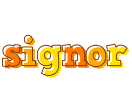 Signor desert logo