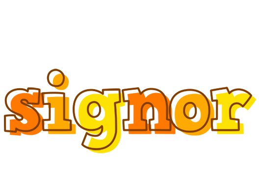 Signor desert logo