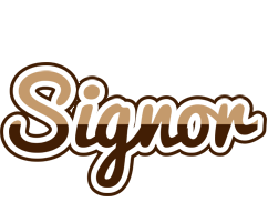 Signor exclusive logo