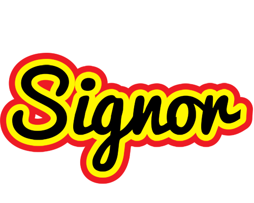 Signor flaming logo