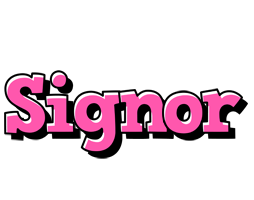 Signor girlish logo