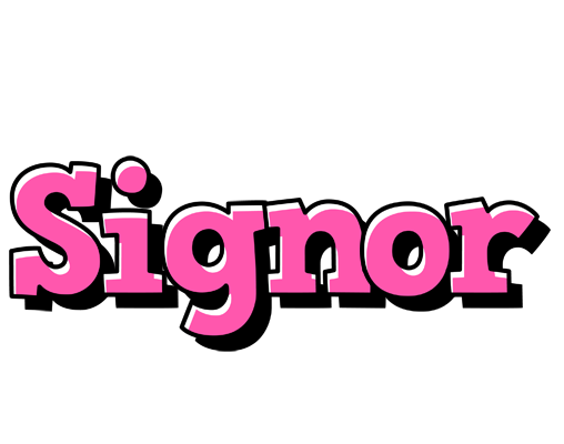 Signor girlish logo