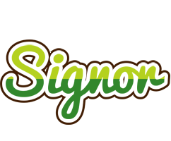 Signor golfing logo