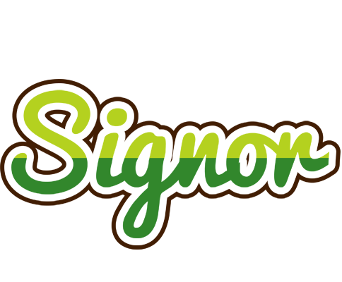 Signor golfing logo