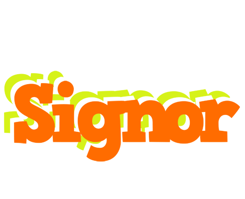 Signor healthy logo