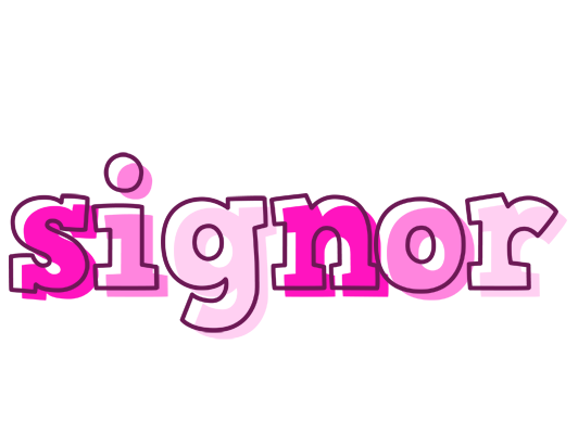 Signor hello logo