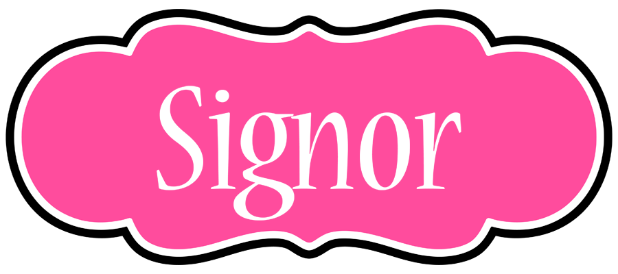 Signor invitation logo