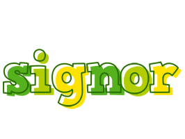 Signor juice logo