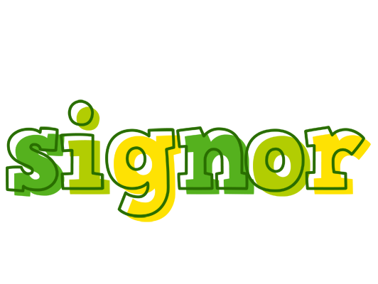 Signor juice logo