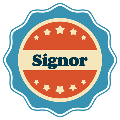 Signor labels logo