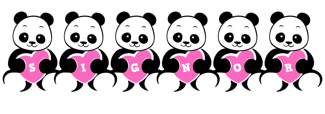 Signor love-panda logo