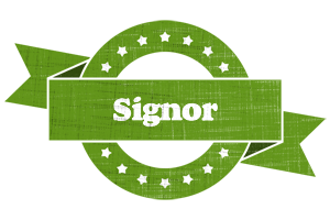 Signor natural logo