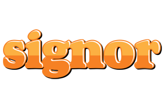 Signor orange logo